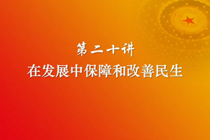 习近平新时代中国特色社会主义思想三十讲（第二十讲）